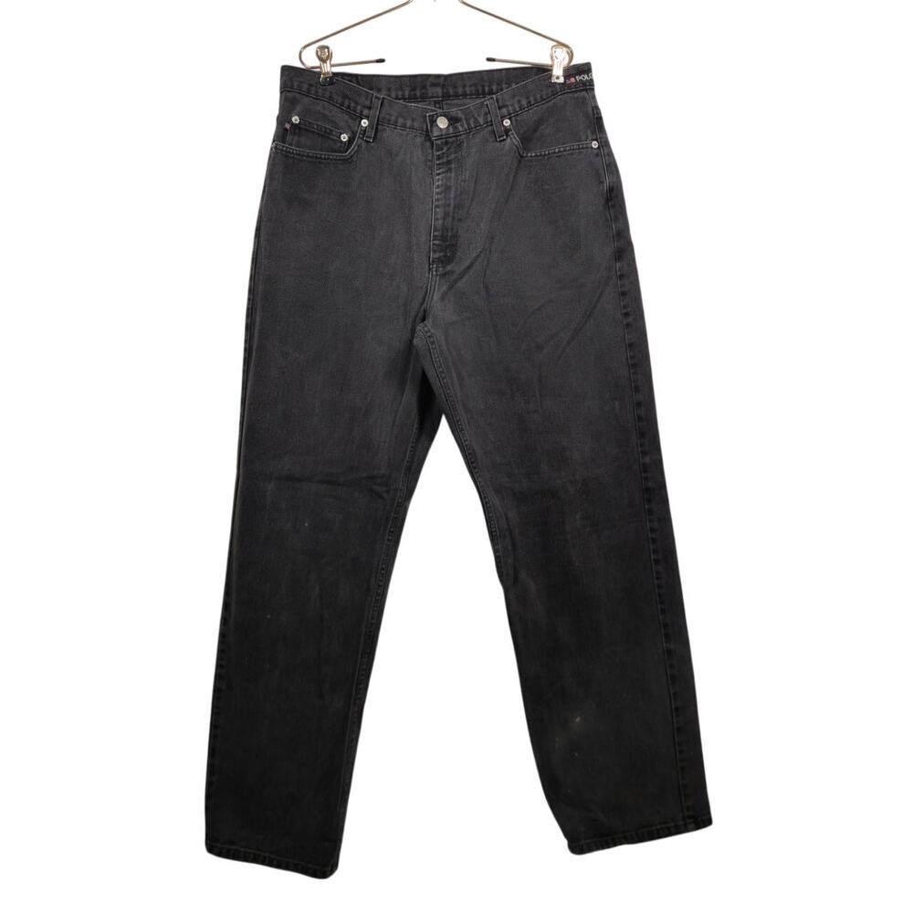 Vintage y2k Polo Ralph Lauren 34x32 Black Denim Jeans Skate Grunge